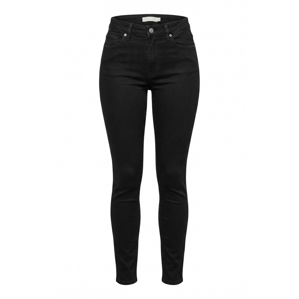 True Religion Womens Skinny Jean Black Stretch Horseshoe Stitch Low Rise Size 26